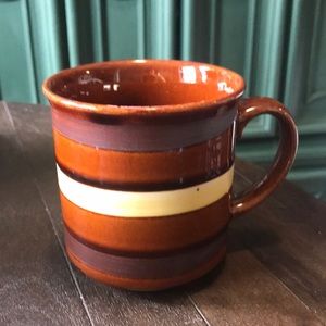 Vintage 1970s Striped Mug